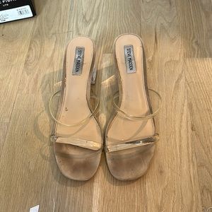 Steve Madden clear strap sandals